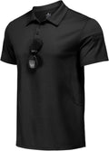 PINSPARK Golf Polo Shirt - Quick Dry Performance Casual Short Sleeve Collared Athletic Wear