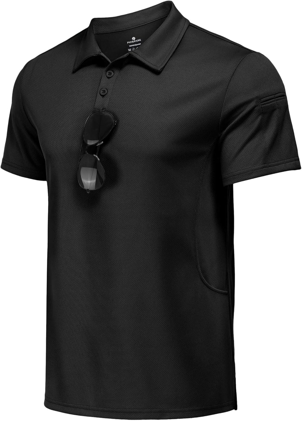 PINSPARK Golf Polo Shirts - Quick Dry Performance Casual Short Sleeve Collared Shirt | Moisture-Wicking Athletic Wear