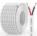 CONEPY 14 Gauge Marine Wire - Waterproof 14/2 Duplex Tinned Copper Cable for Boat, RV & Solar (50FT)