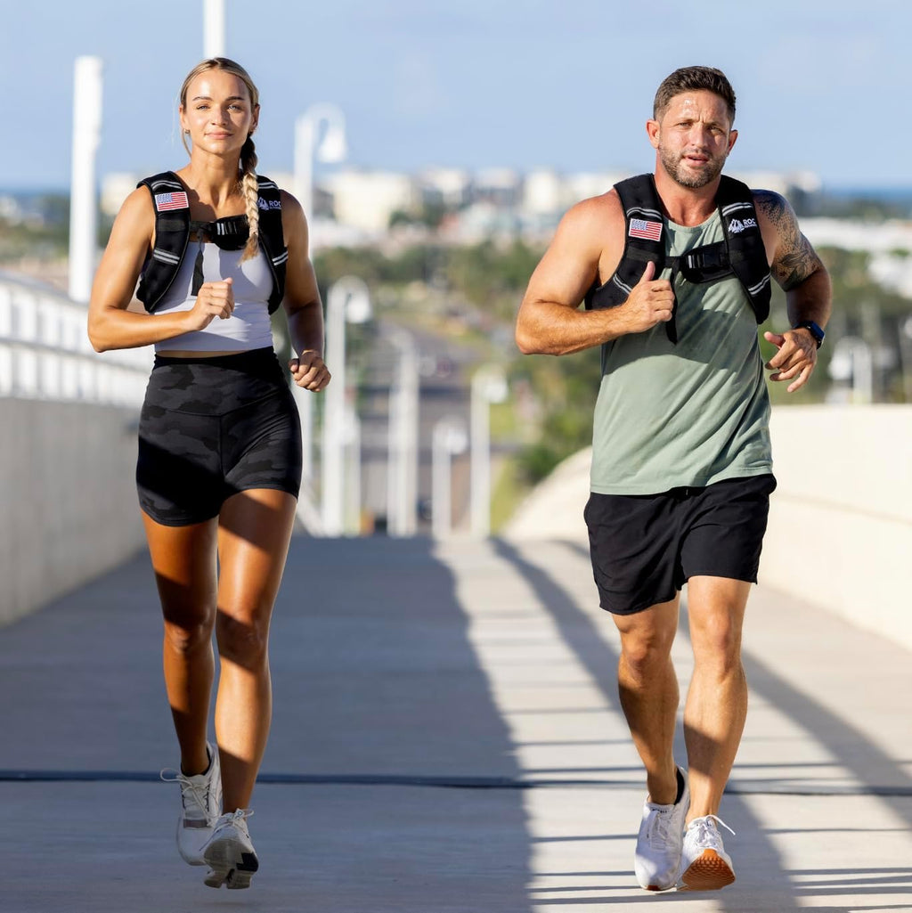 Roc Outdoors Weighted Vest - Rub-Free Technology for Men & Women | 5lb to 30lb Options for Fitness & Training