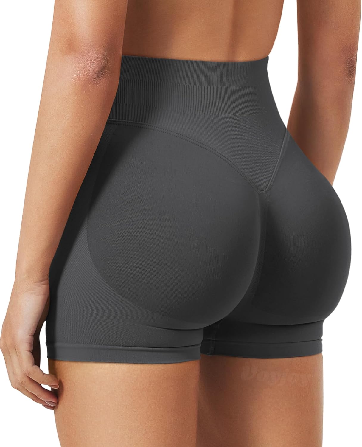 VOYJOY Women's Workout Shorts - Scrunch Butt Lifting Seamless Biker Shorts in Multiple Sizes