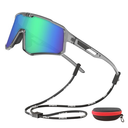 YAMAZI Cycling Sunglasses Men Sports Sunglass Women Polarized Sunglasses for Baseball Bicycle Softball Fishing Running Hiking Mountain Biking (MTB) Glasses UV Protection