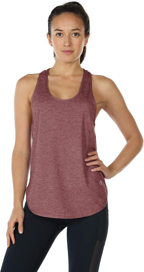 Icyzone Workout Tank Tops for Women - Racerback Athletic Yoga Top in Loose Fit Design