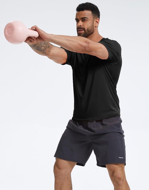 KINSWT Men's Athletic T-Shirts - Quick Dry, UPF 50+ Cooling Workout Tee | Short Sleeve Gym Top