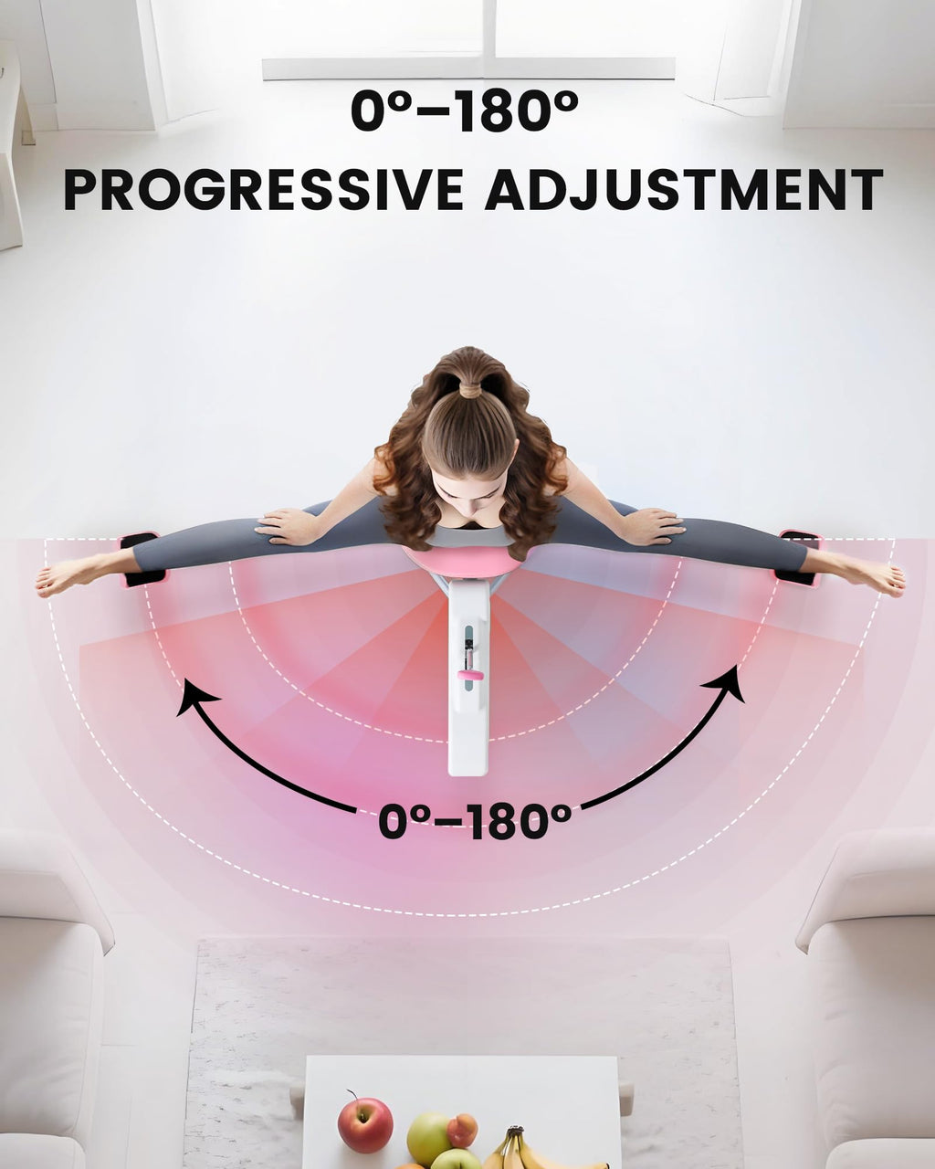 XISZMOG Split Machine, Leg Stretcher Splits Machine for Flexibility, 0-180° Adjustable Home Stretch Machine for Balle, Cheerleading Dance, Gymnastics and Other Sports, 330lbs Capacity