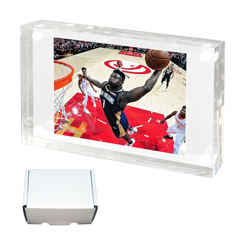 Trading Card Holder Self-Stand Display Case - 21mm Thick, Clear Acrylic (1-Slot)