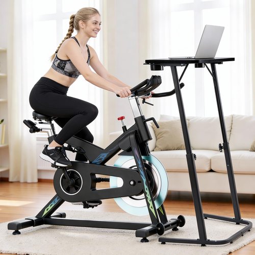 VTORY Treadmill Desk – Adjustable Desk for Walking Pad, Stable & Heavy-Duty Height 30"-47", Portable Walking Pad Desk Table Stand for Home Office & Work with Installation Guide (Black)