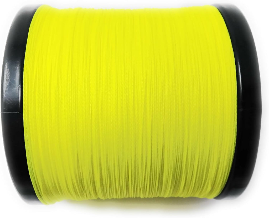 Reaction Tackle Hollow Core Fishing Line - 16 Strand Braided Design for Superior Strength