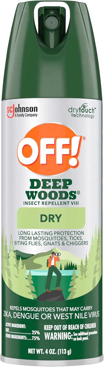 OFF! Deep Woods Bug Spray - Long-Lasting Insect Repellent for Outdoor Protection | 4 Oz (Pack of 3)