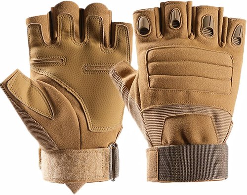 NuCamper Tactical Gloves - Half Finger Touchscreen Design for Men | Perfect for Hunting, Cycling, and Work
