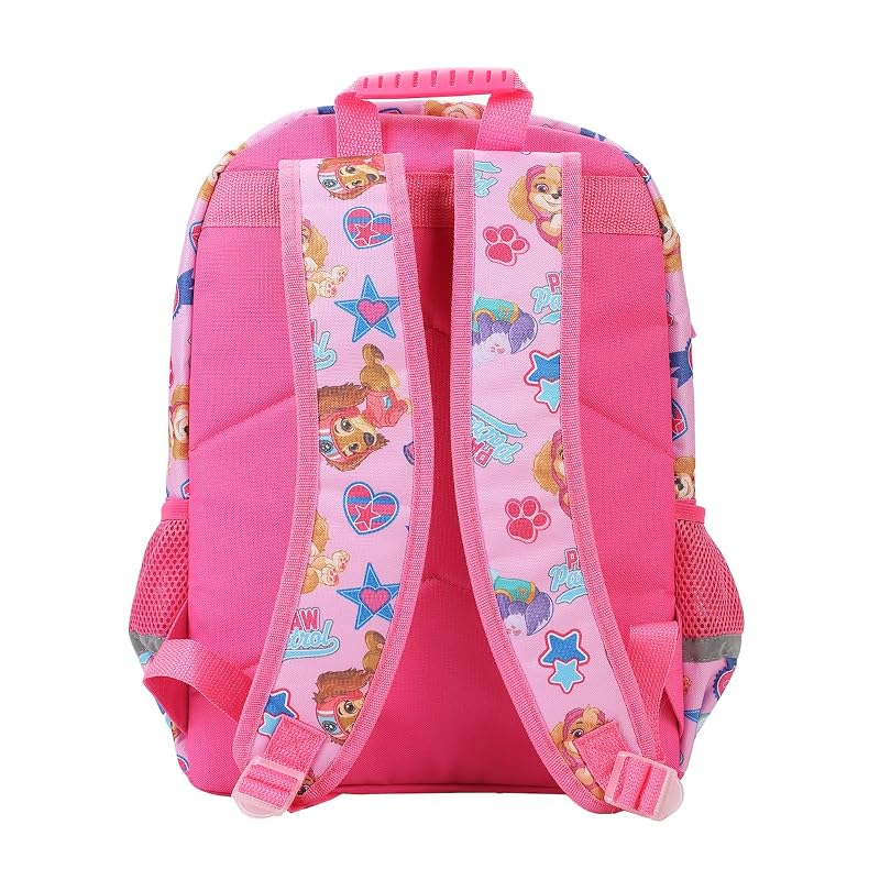 Paw Patrol Skye Girls 16-Inch Backpack - Pink with Front Pocket & Laptop Sleeve