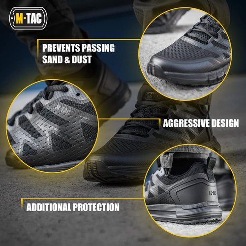 M-Tac Tactical Sneakers for Men - Lightweight Breathable Mesh Hiking Shoes | Non-Slip EVA Sole, Durable Design