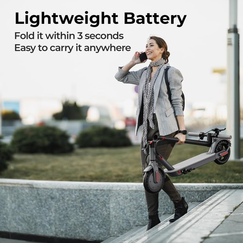 **Skiennix Electric Scooter - 500W Powerful Motor, 15 MPH Top Speed, 8.5" Solid Tire, Folding Design**