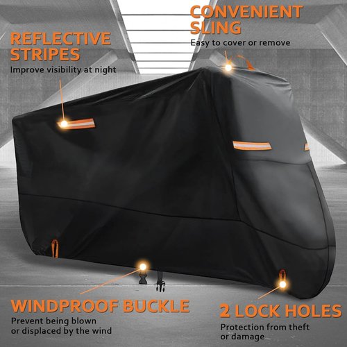 Bike Cover - 300D Oxford Waterproof Heavy Duty Protection for Mountain & Road Bikes | Includes Storage Bag
