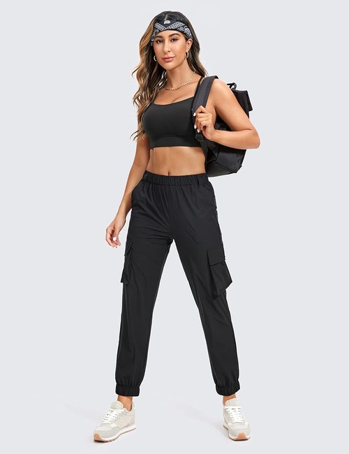CRZ YOGA Y-Back Sports Bra - Butterluxe Wireless Scoop Neck with Spaghetti Straps | Padded Athletic Top
