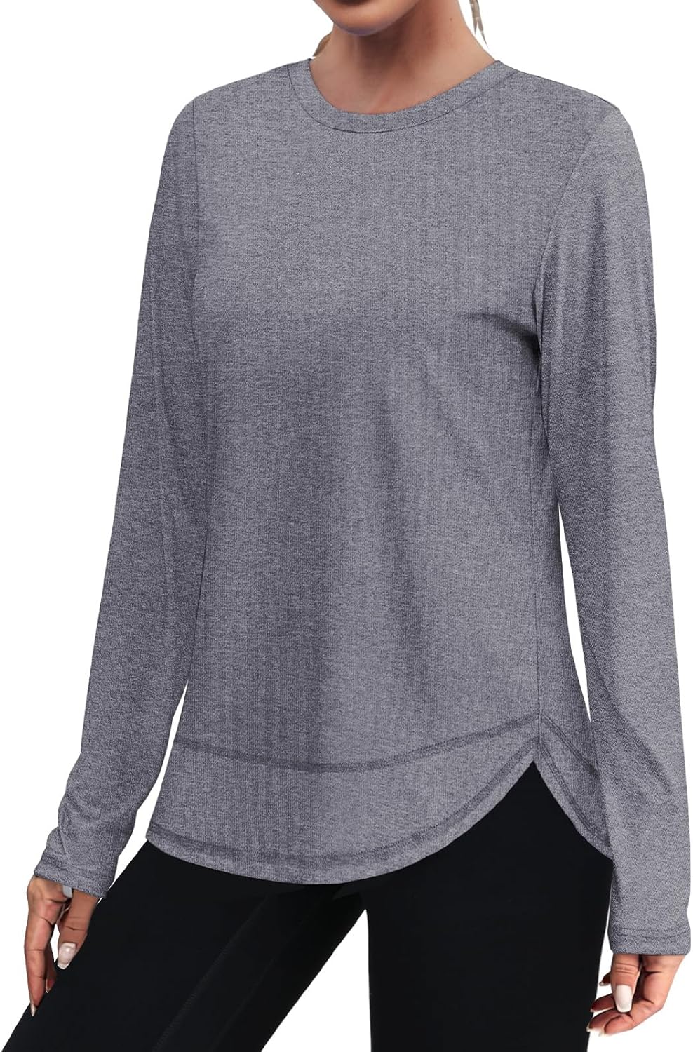 XIEERDUO Women's Quick Dry Long Sleeve Workout Tops - Perfect for Hiking & Running | Sizes S-3XL