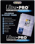 Ultra Pro 9 Pocket Pages - Platinum Series Card Sleeves for Trading Card Binders | 100 Pages
