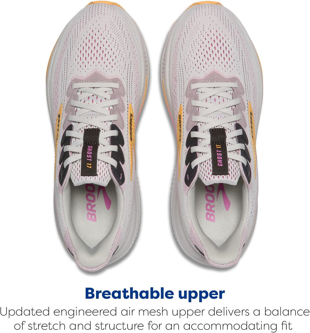 Brooks Women's Ghost 17 Running Shoes - Comfortable Neutral Fit for All-Day Support