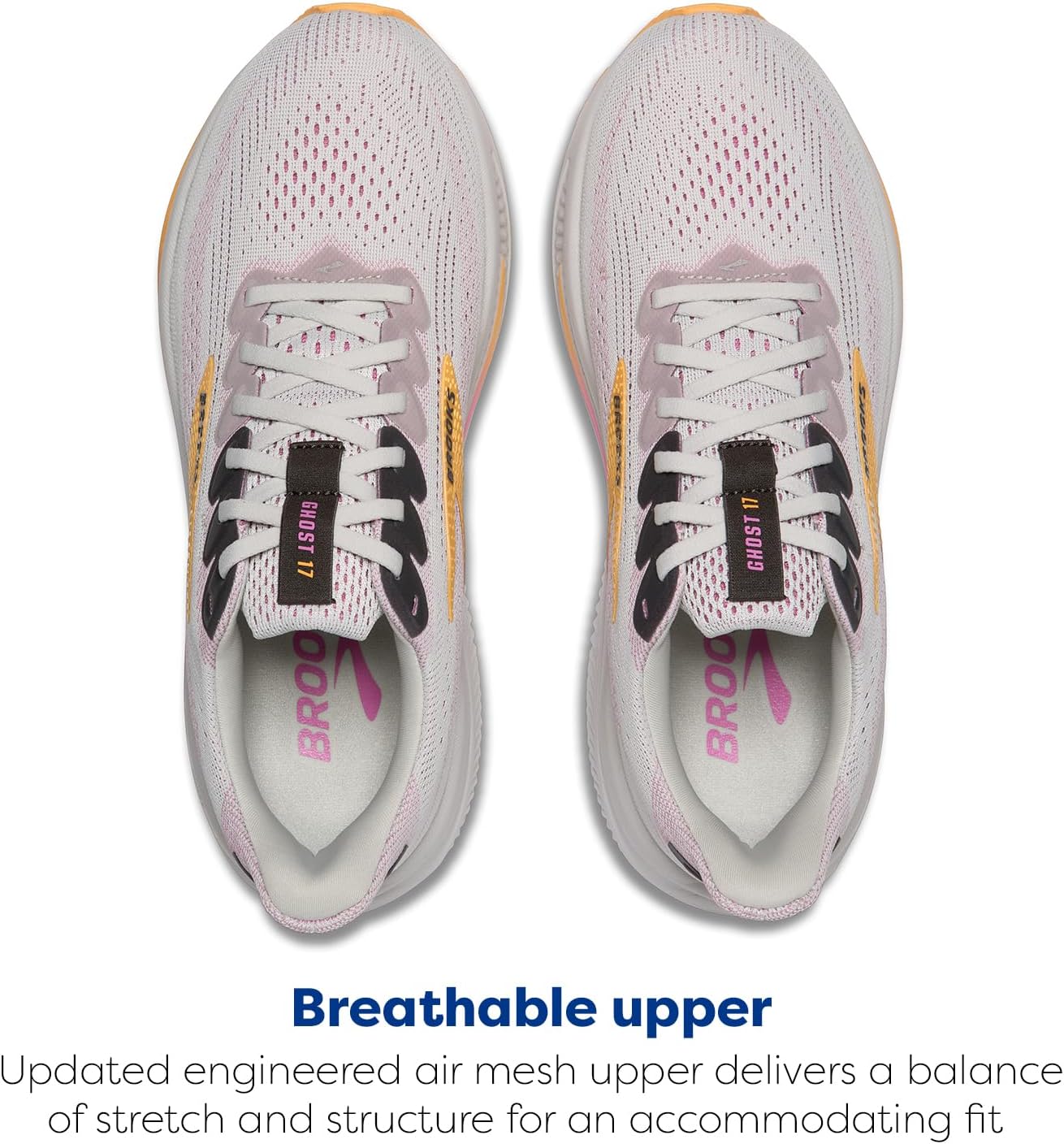 Brooks Women's Ghost 17 Running Shoes - Comfortable Neutral Fit for All-Day Support