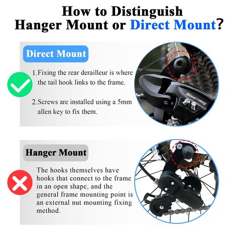 RD-TX800 8 Speed Rear Derailleur, Direct Mount for Hybrid, Commuter, Mountain, Road & Snowmobile Trail Bikes, Universal Replacement with High Compatibility