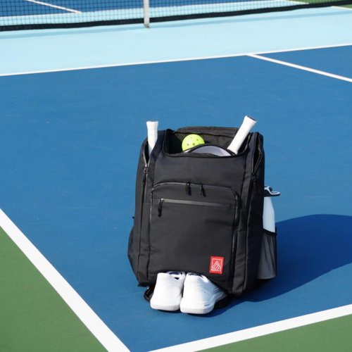 Generic Pickleball Bag - Large Backpack Fits: 4+ Paddles, 2 Water Bottles, Laptop, Shoe Compartment, Fence Hook, Black