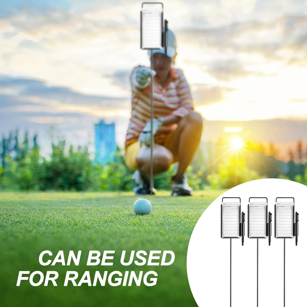 Shappy Golf Proximity Marker Set - Closest to The Pin CTP Markers with Black Pens | 4 or 6 Pack