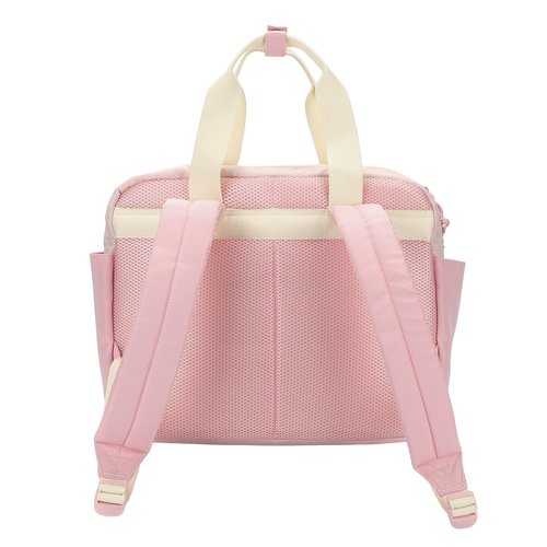 Bioworld Super Mario Bros Pink Mini Backpack with Character Icons and Adjustable Straps