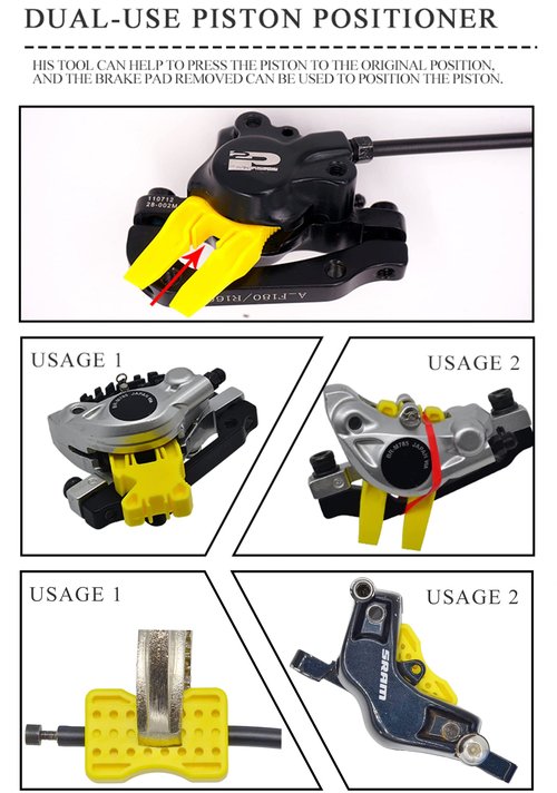 CYCEARTH Bicycle Hydraulic Disc Brake Bleed Tool for SRAM AVID Formula with 60ml DOT Oil Fluid