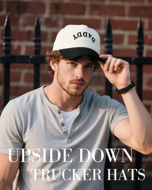 Waldeal Two Tone Vintage Daddy Trucker Hats for Men, Adjustable Snapback Dad Baseball Cap, Fathers Day Birthday Gifts from Daughter Black