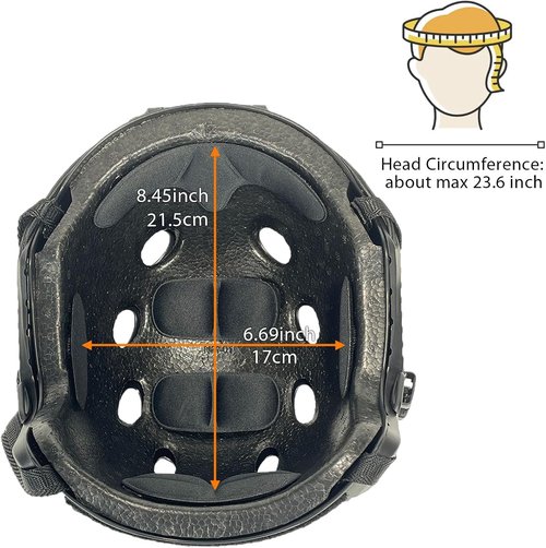 ATAIRSOFT Tactical Paintball Helmet - PJ Type Design for Enhanced Protection & Comfort