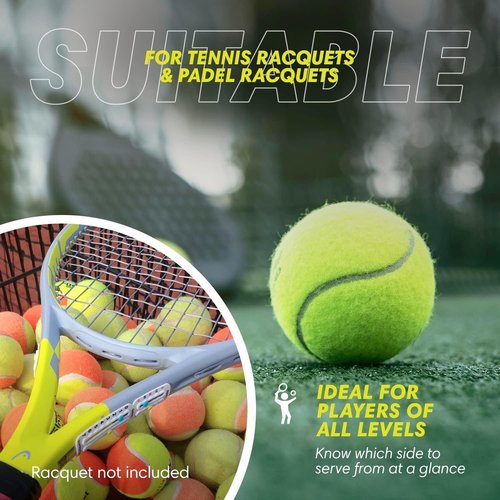 Scoring Right Portable Tennis Racket and Padel Scorekeeper, Easily Mounted Small Score Board to Keep Score of Points, Games, and Sets, Lightweight Mini Score Keeper, 1.9g, White, 2 Pack