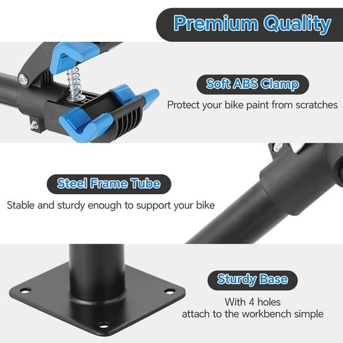 ATPEAM Bike Repair Stand Bike Clamp Home Bicycle Maintenance Rack with Clamp for Road and Mountain Bikes