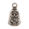 Guardian Bell ManekiNiko Good Luck Bell w/Keyring & Black Velvet Gift Bag | Motorcycle Bell | Lead-Free Pewter | Good Luck Gift to Friends & Family | Bike Bell | Made in USA