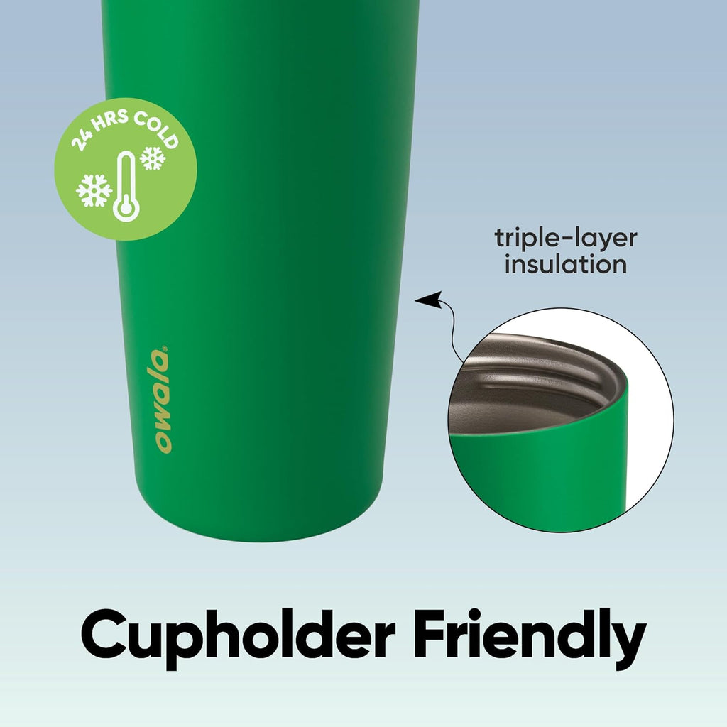 Owala FreeSip Sway Water Bottle - Insulated Stainless Steel, 30oz, Two-Way Spout & Built-In Straw, Leak Proof