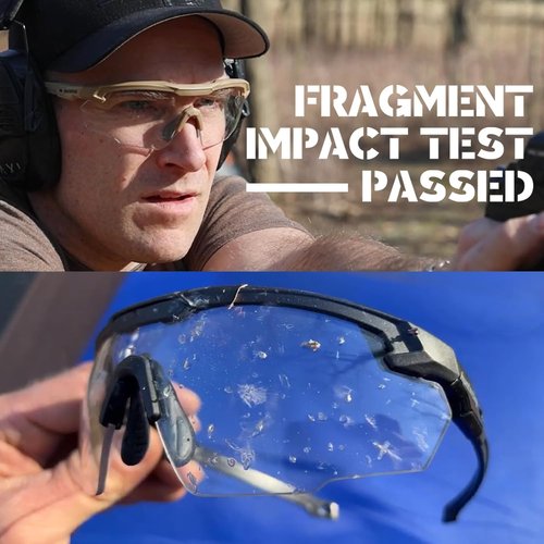 HTS HUNTERSKY Tactical Shooting Glasses - ANSI Z87+ Certified UV400 Protection | Durable Eyewear
