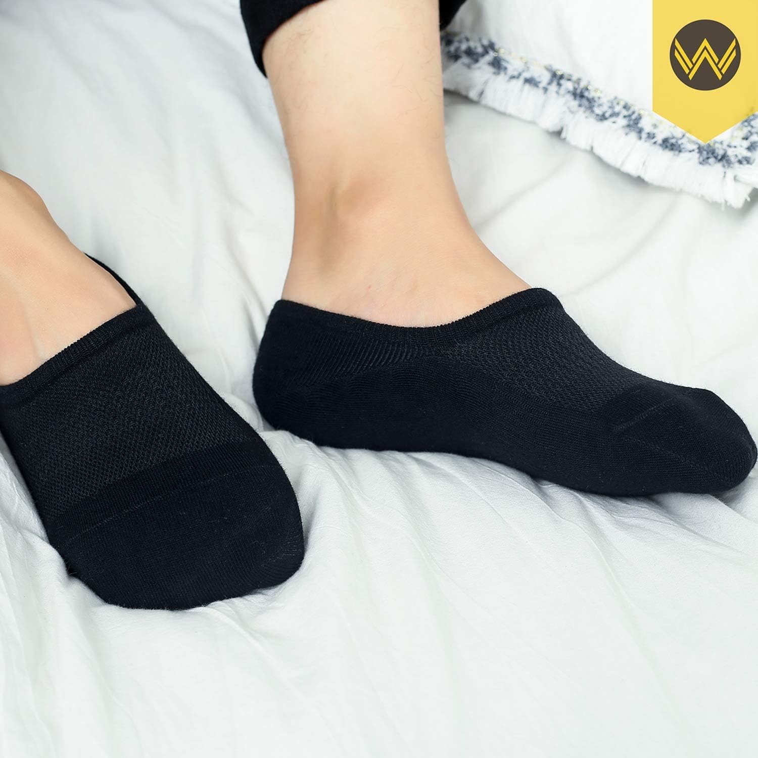 WANDER No Show Socks - 10 Pairs Cotton Non-Slip Low Cut Invisible Loafer Socks for Men & Women | Sizes 6-14