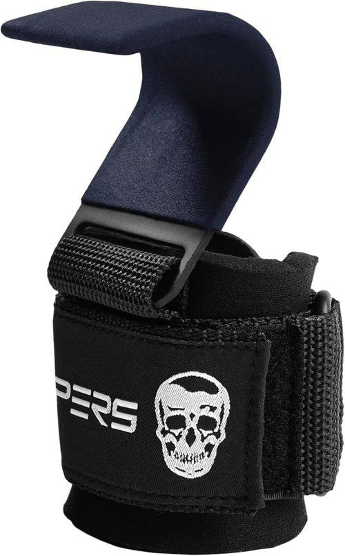Gymreapers Weight Lifting Hooks - Heavy Duty Wrist Straps for Deadlifts & Pull-Ups | Grip Support for Men & Women