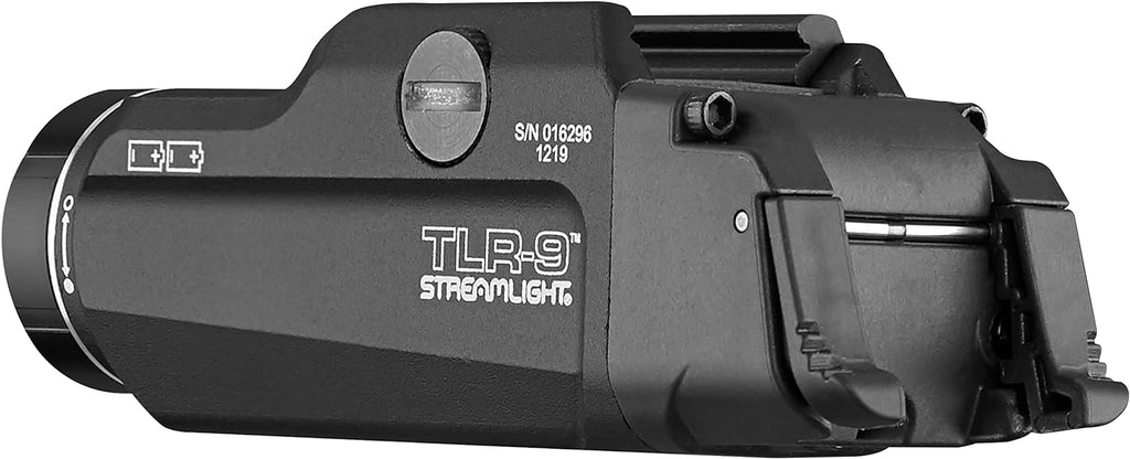 Streamlight TLR-9 Flex Tactical Light - Low-Profile Rail-Mounted with CR123A Batteries | Black