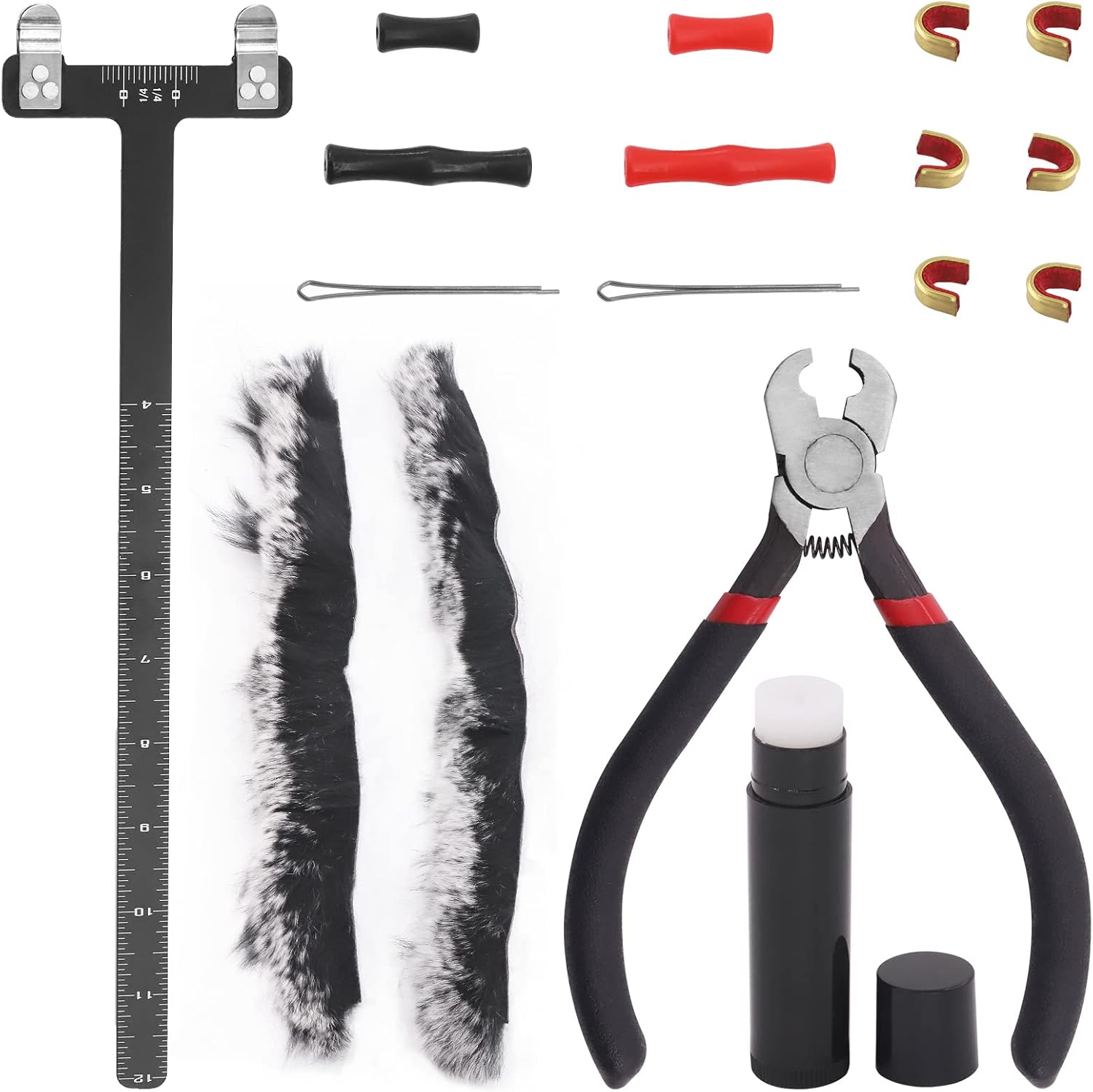 Swpeet 17-Piece Archery Bow String Tools Kit - Complete Set with Nocking Buckle, Ruler & Wax