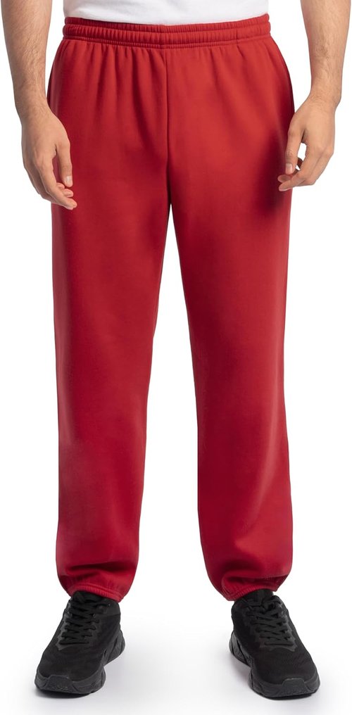 Fruit of the Loom Eversoft Fleece Sweatpants - Relaxed Fit, Moisture-Wicking, Pockets, Elastic Bottoms