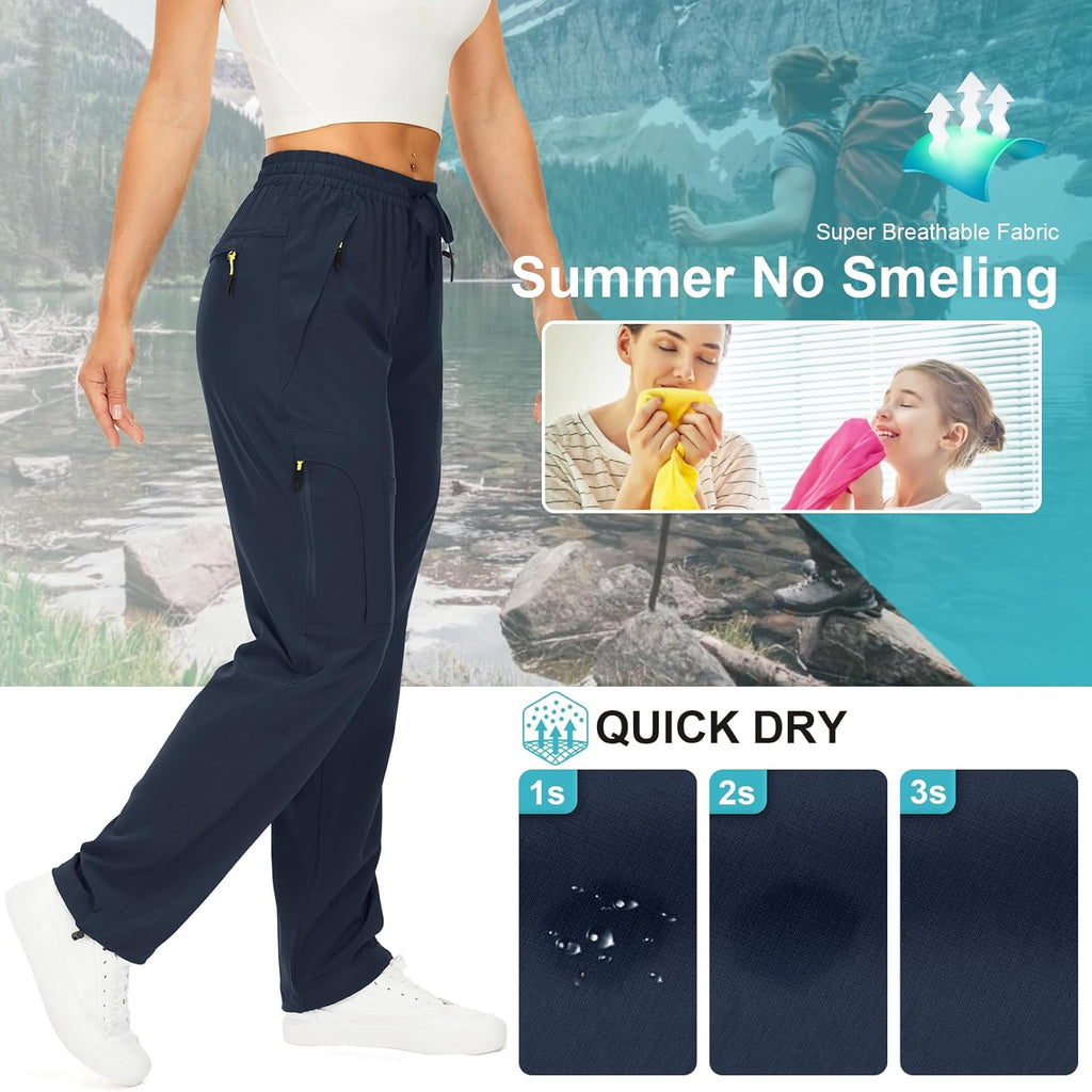 Skiennix Women's Hiking Pants - Quick Dry, Lightweight, UPF 50 | Ideal for Travel & Safari