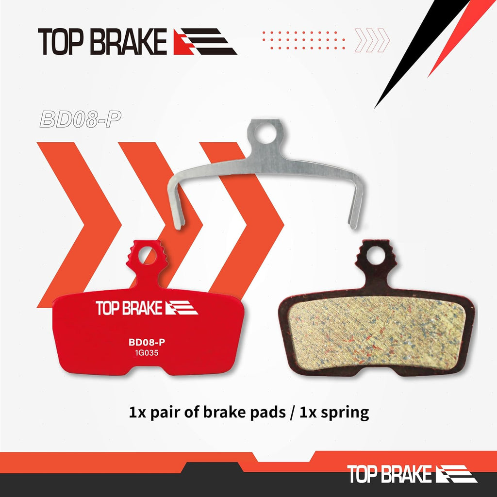 TOP BRAKE Disc Bike Brake Pads - Compatible with SRAM Code R, Guide RE, G2 RE & More | MTB eMTB Downhill Cycling