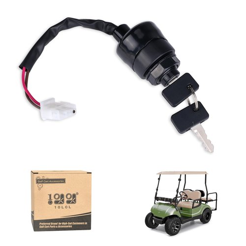 10L0L Golf Cart Ignition Key Switch JN8-82510-09 for Yamaha Golf Cart Gas Or Electric G11 G16 G20 G21 G22 1996-2004