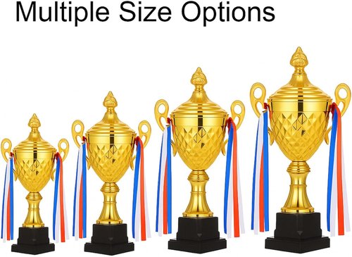 Liliaafar Soccer Trophy - Large Gold Metal Cup for Sports Championships & Tournaments | Perfect Gift