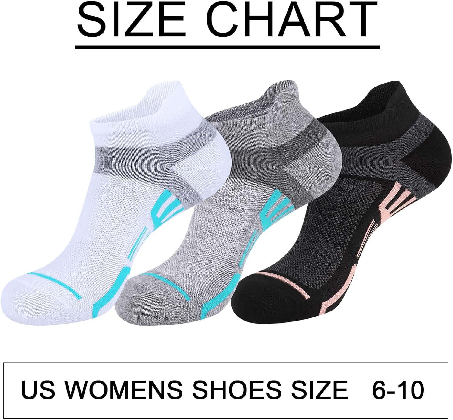 Skiennix Women's Ankle Socks - Lightweight, Breathable Low Cut Design with Heel Tab | 10/15 Pairs