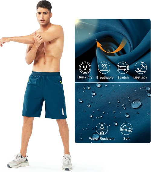 NORTHYARD Men's Athletic Running Shorts - Quick Dry Lightweight Gym Shorts for Sports | 7"/9"/5" Sizes