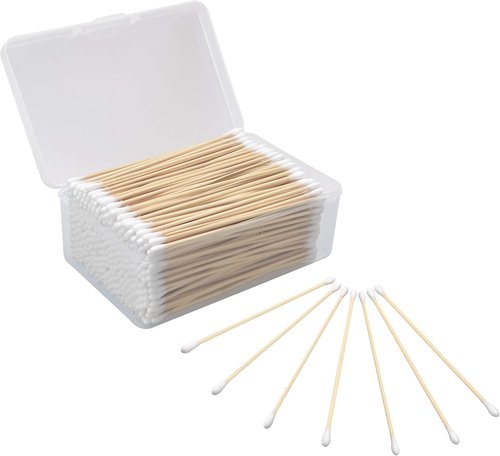 BOOSTEADY Cotton Gun Cleaning Swabs - 6 Inch with Bamboo Handle | Choose Your Tip Option