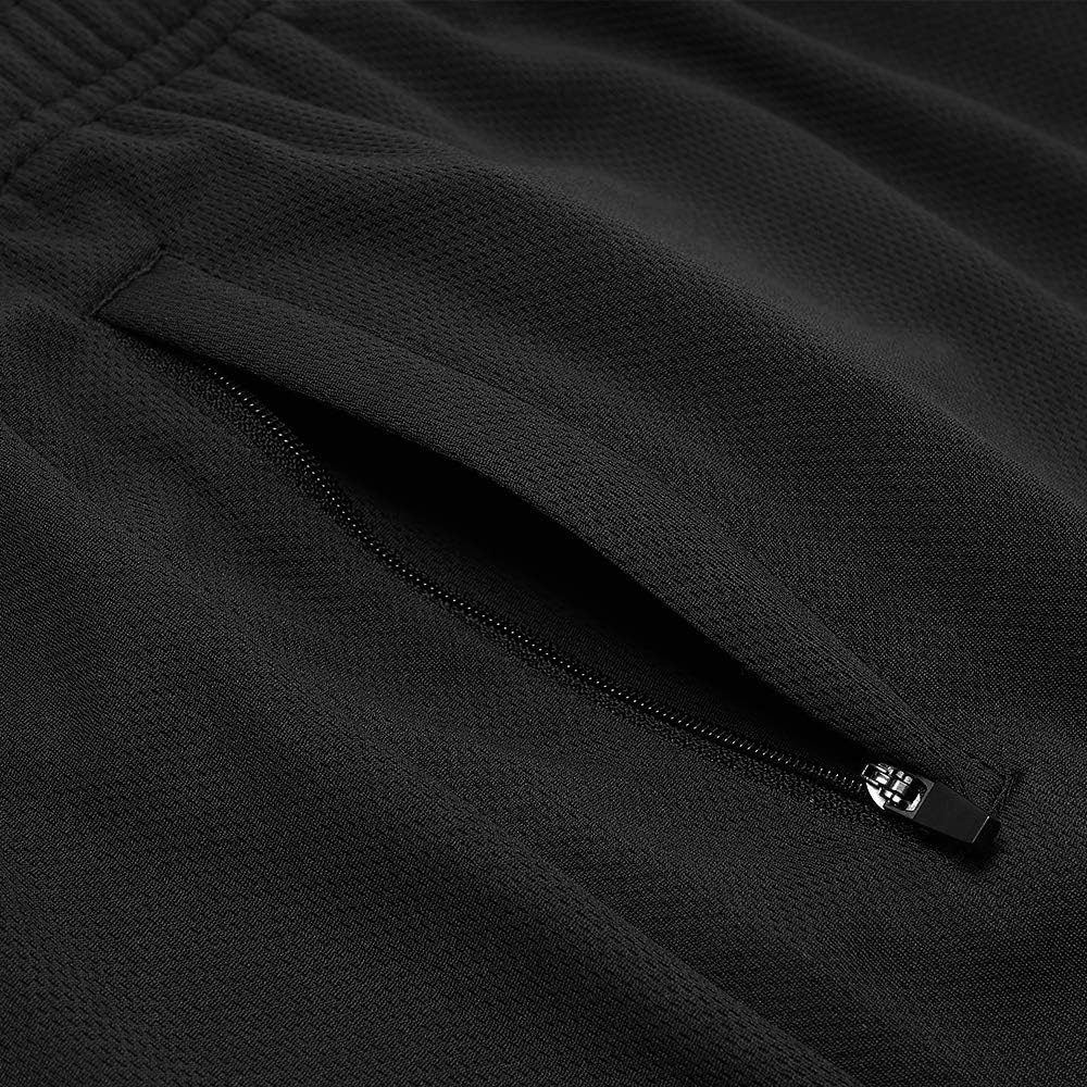 Skiennix Men's Basketball Shorts - Lightweight Dry-Fit Athletic Training with Zipper Pockets | Regular & Big Tall Sizes