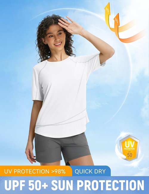 Baleaf Women's Sun Shirt - Lightweight UPF 50+ UV Protection Top for Hiking & Running