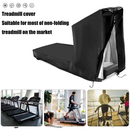 Rilime Treadmill Cover,Treadmill Cover Waterproof Outdoor Protective Cover, Dustproof Treadmill Covers with Zipper for Home Gym Indoor Outdoor(81"L x 37"W x 67"H)